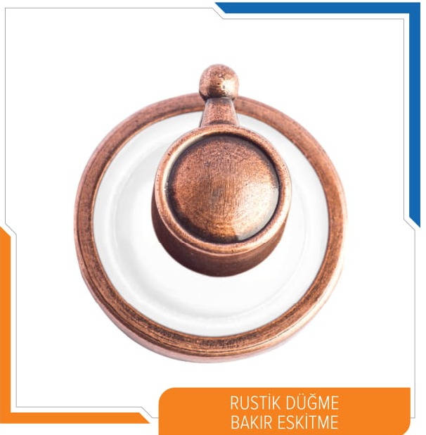 Rustik Düğme (Bakır Eskitme) / Vintage Gas Stove Handle Vintage Copper / زر ريفي خمر النحاس